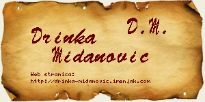 Drinka Midanović vizit kartica
